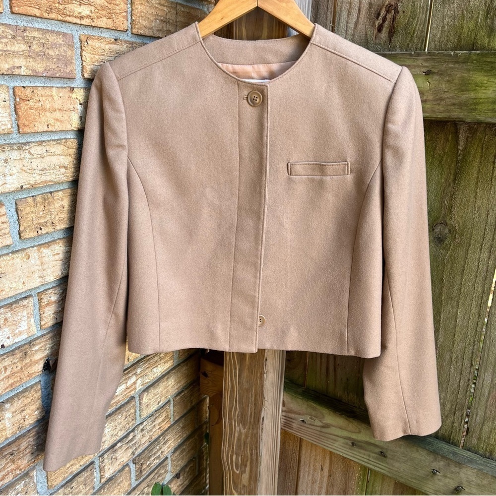 Pendleton Women's Tan 100% Wool Blazer